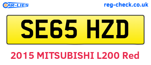 SE65HZD are the vehicle registration plates.