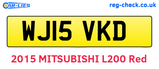 WJ15VKD are the vehicle registration plates.