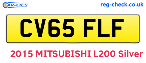 CV65FLF are the vehicle registration plates.