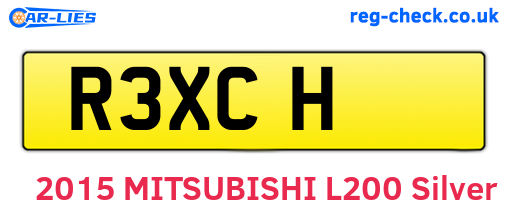 R3XCH are the vehicle registration plates.