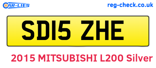 SD15ZHE are the vehicle registration plates.