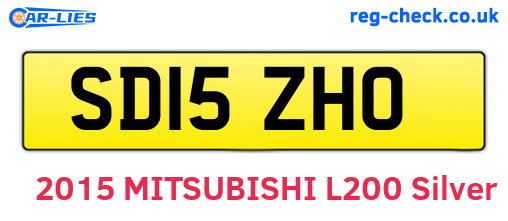 SD15ZHO are the vehicle registration plates.