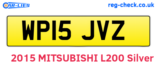 WP15JVZ are the vehicle registration plates.