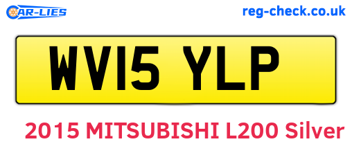 WV15YLP are the vehicle registration plates.