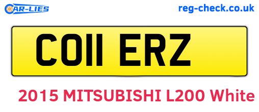 CO11ERZ are the vehicle registration plates.