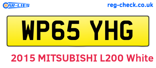 WP65YHG are the vehicle registration plates.