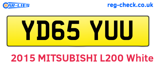 YD65YUU are the vehicle registration plates.