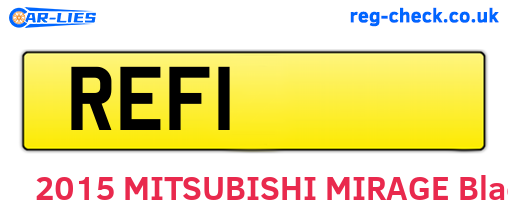 REF1 are the vehicle registration plates.