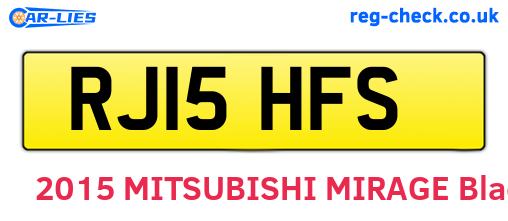 RJ15HFS are the vehicle registration plates.