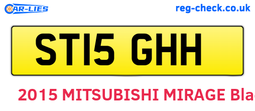 ST15GHH are the vehicle registration plates.