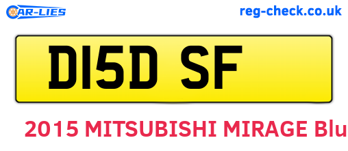 D15DSF are the vehicle registration plates.