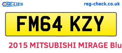 FM64KZY are the vehicle registration plates.