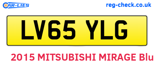 LV65YLG are the vehicle registration plates.