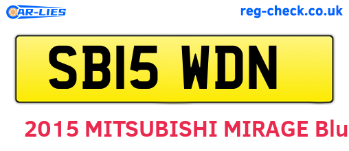 SB15WDN are the vehicle registration plates.