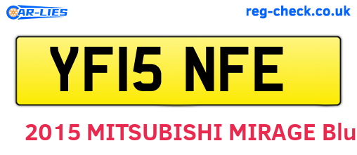 YF15NFE are the vehicle registration plates.