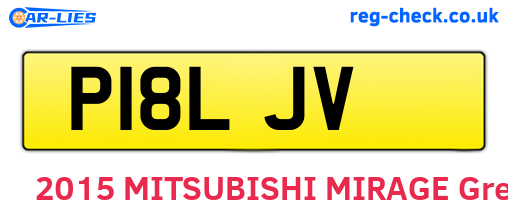 P18LJV are the vehicle registration plates.