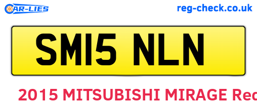 SM15NLN are the vehicle registration plates.