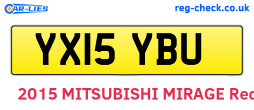 YX15YBU are the vehicle registration plates.