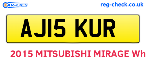 AJ15KUR are the vehicle registration plates.