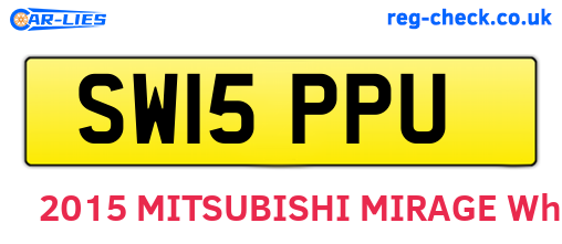 SW15PPU are the vehicle registration plates.