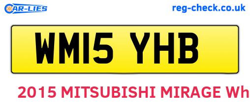 WM15YHB are the vehicle registration plates.