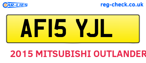 AF15YJL are the vehicle registration plates.