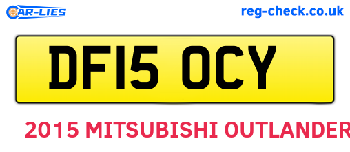 DF15OCY are the vehicle registration plates.