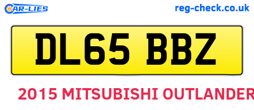 DL65BBZ are the vehicle registration plates.