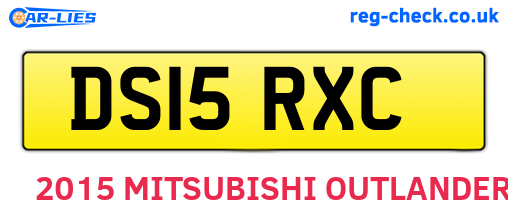 DS15RXC are the vehicle registration plates.