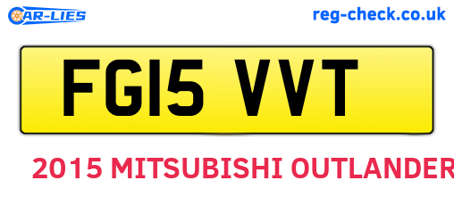 FG15VVT are the vehicle registration plates.