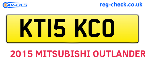 KT15KCO are the vehicle registration plates.