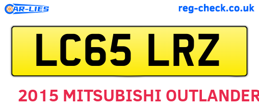 LC65LRZ are the vehicle registration plates.