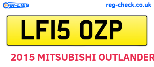 LF15OZP are the vehicle registration plates.