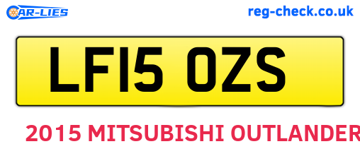 LF15OZS are the vehicle registration plates.