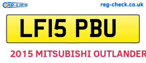 LF15PBU are the vehicle registration plates.