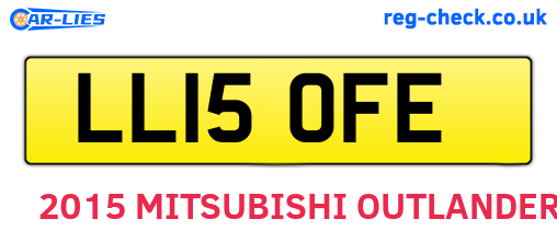 LL15OFE are the vehicle registration plates.