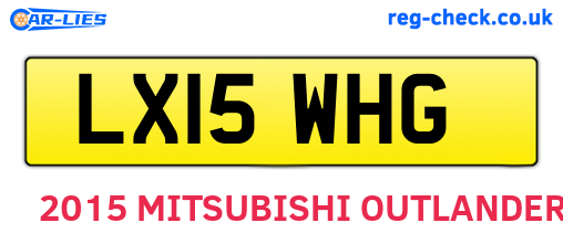 LX15WHG are the vehicle registration plates.