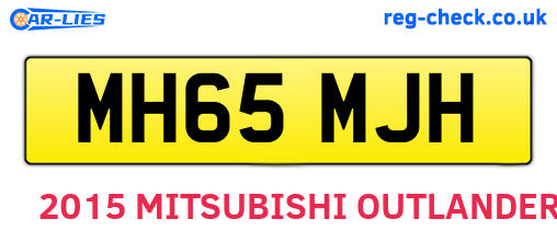 MH65MJH are the vehicle registration plates.
