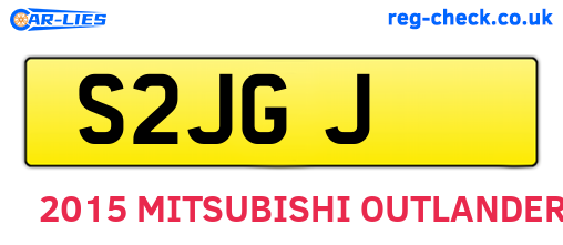 S2JGJ are the vehicle registration plates.