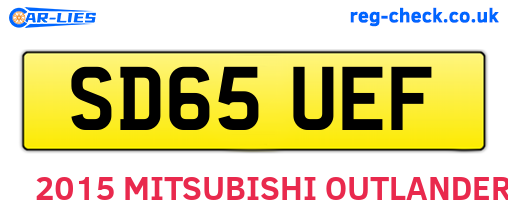SD65UEF are the vehicle registration plates.