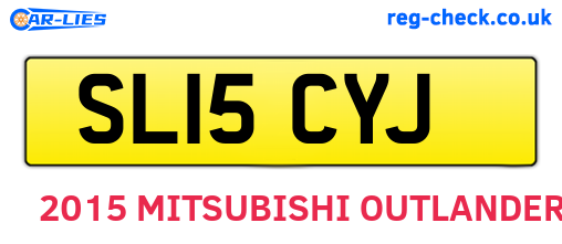 SL15CYJ are the vehicle registration plates.