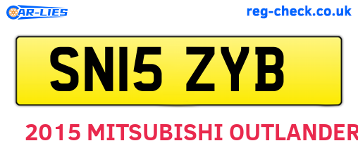 SN15ZYB are the vehicle registration plates.