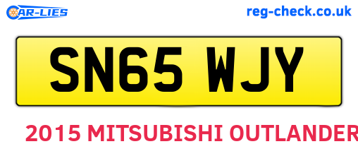 SN65WJY are the vehicle registration plates.