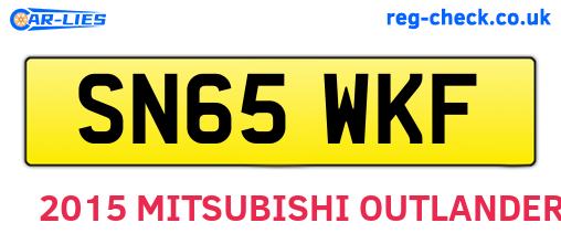 SN65WKF are the vehicle registration plates.