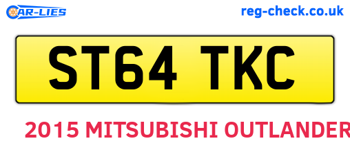 ST64TKC are the vehicle registration plates.