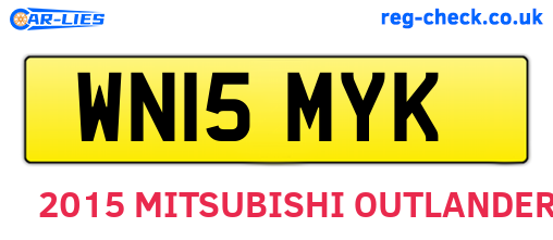 WN15MYK are the vehicle registration plates.