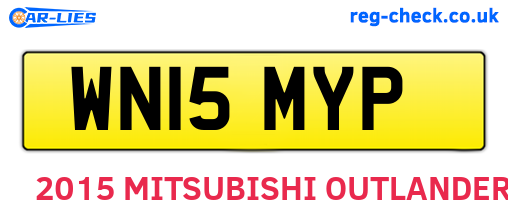 WN15MYP are the vehicle registration plates.
