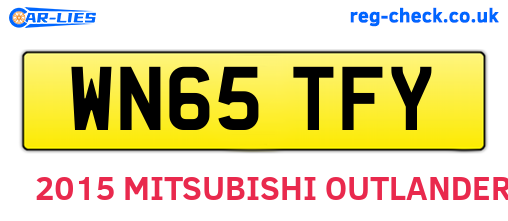 WN65TFY are the vehicle registration plates.
