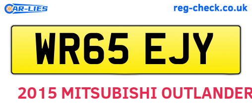 WR65EJY are the vehicle registration plates.