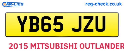 YB65JZU are the vehicle registration plates.